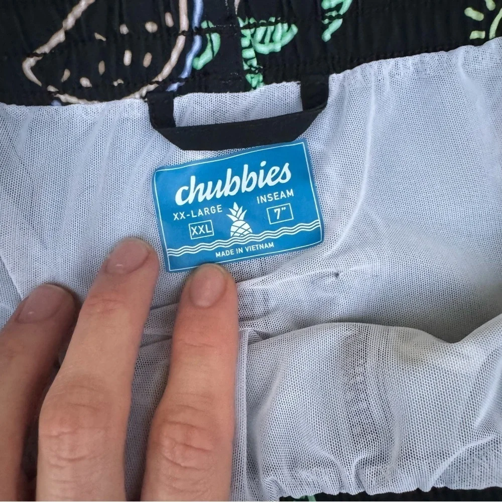 🌮 Chubbies “Taco ‘Bout a Party” Swim Trunks – XXL, 7” Inseam 🌴